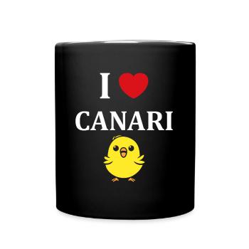 Humour Canari - Mug uni - noir - Devant