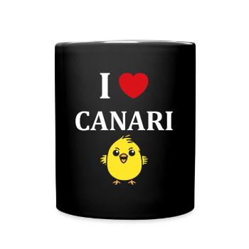 Humour Canari - Mug uni - noir - Devant