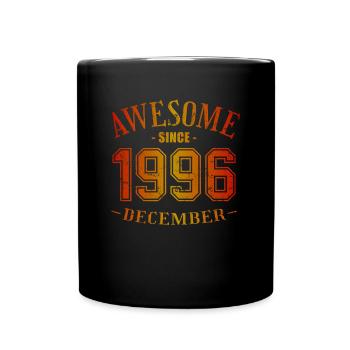 Décembre 1996 - Anniversaire en décembre Génial - Mug uni - noir - Devant