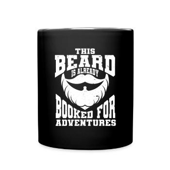 Beard Saying Bearded Father Husband - Full Colour Mug - black - Front