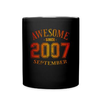 September 2007 - Birthday in September Awesome - Full Colour Mug - black - Front