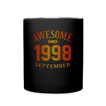 Septembre 1998 - Anniversaire de septembre - Mug uni - noir - Devant