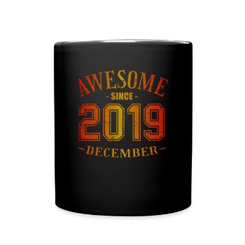 December 2019 - Birthday in December Awesome - Full Colour Mug - black - Front