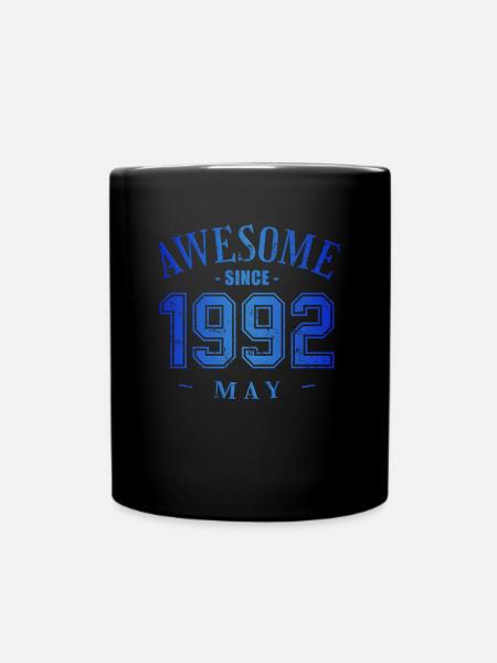 Mai 1992 - Anniversaire en mai Génial - Mug uni - noir