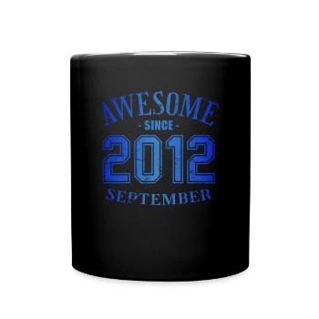 September 2012 - Birthday in September Awesome - Full Colour Mug - black - Front