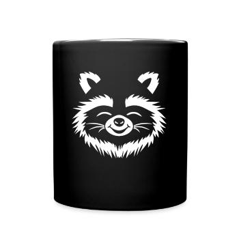 Humour Raton laveur - Mug uni - noir - Devant