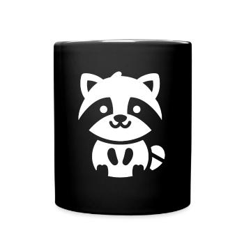 Raton laveur - Mug uni - noir - Devant