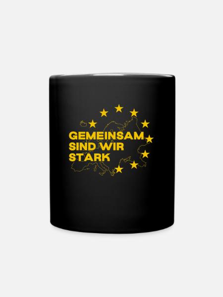 Europe - Together we are strong - EU - Full Colour Mug - black