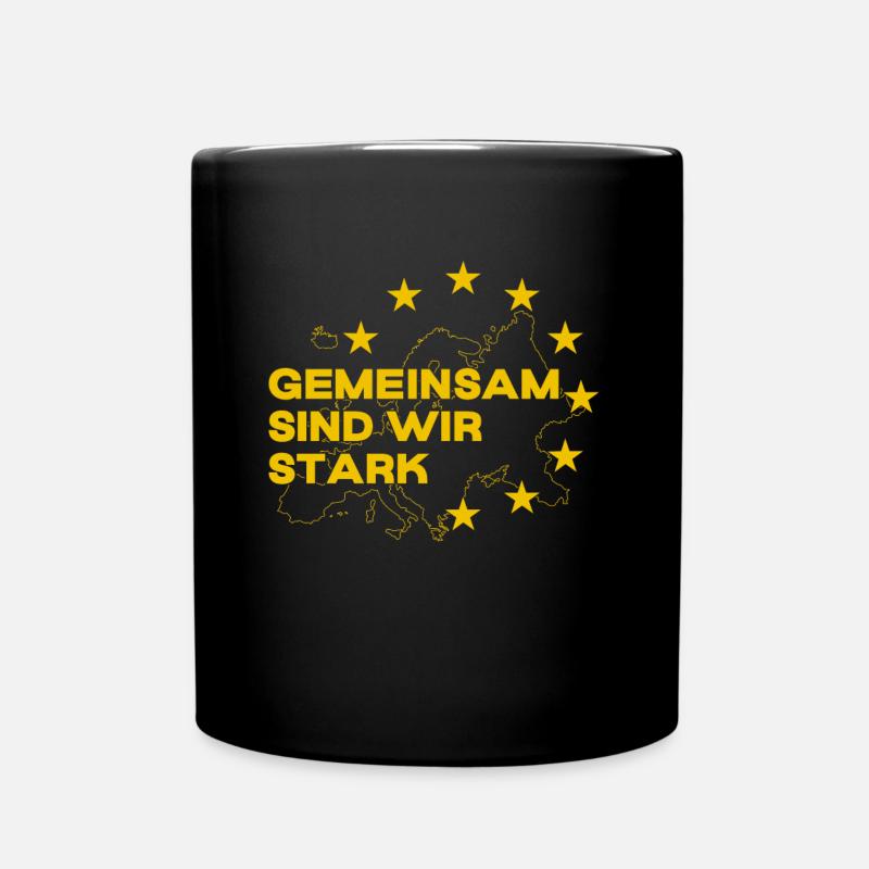 Europe - Together we are strong - EU - Full Colour Mug - black