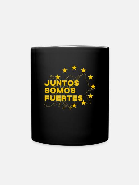 Europe - Together we are strong - European Union - Full Colour Mug - black