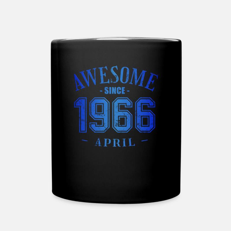 April 1966 - Geburtstag im April Awesome - Tasse einfarbig - Schwarz
