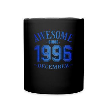 Décembre 1996 - Anniversaire en décembre Génial - Mug uni - noir - Devant