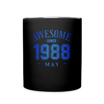 May 1988 - Geburtstag im Mai Awesome - Tasse einfarbig - Schwarz - Vorne