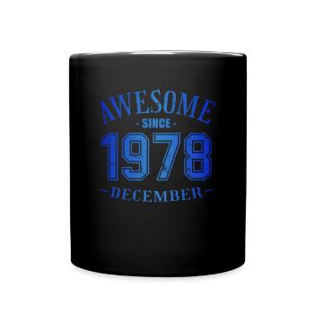 Décembre 1978 - Anniversaire en décembre Génial - Mug uni - noir - Devant
