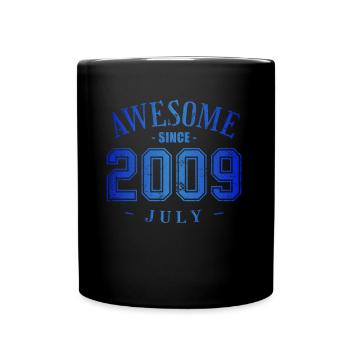 Juillet 2009 - Anniversaire en juillet Génial - Mug uni - noir - Devant