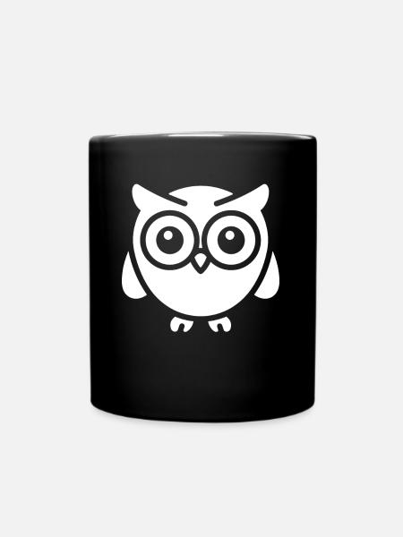 chouette - Mug uni - noir