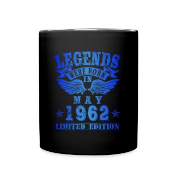 Les légendes sont nées en mai 1962 Anniversaire - Mug uni - noir - Devant
