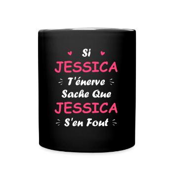 Jessica - Mug uni - noir - Devant