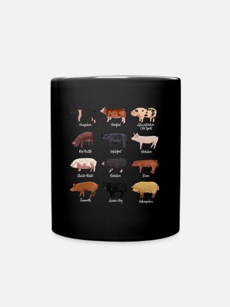 Dessins de porcs - Races de porcs - Mug uni - noir