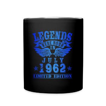 Les légendes sont nées en juillet 1962 Anniversaire - Mug uni - noir - Devant