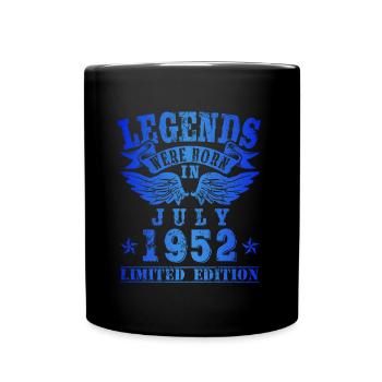 Legends were born in July 1952 Birthday - Full Colour Mug - black - Front