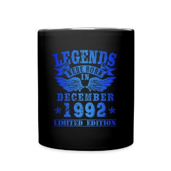 Les légendes sont nées en décembre 1992 Anniversaire - Mug uni - noir - Devant