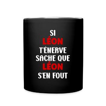 leon - Mug uni - noir - Devant