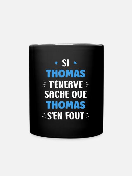 Thomas - Mug uni - noir