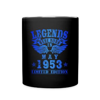 Legends were born in Mai 1953 Birthday - Full Colour Mug - black - Front