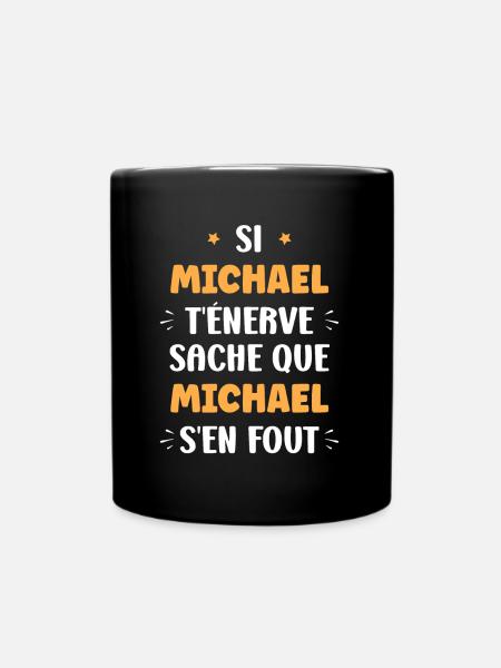 Michael - Mug uni - noir