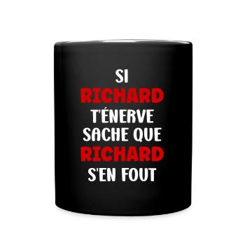 Richard - Mug uni - noir - Devant