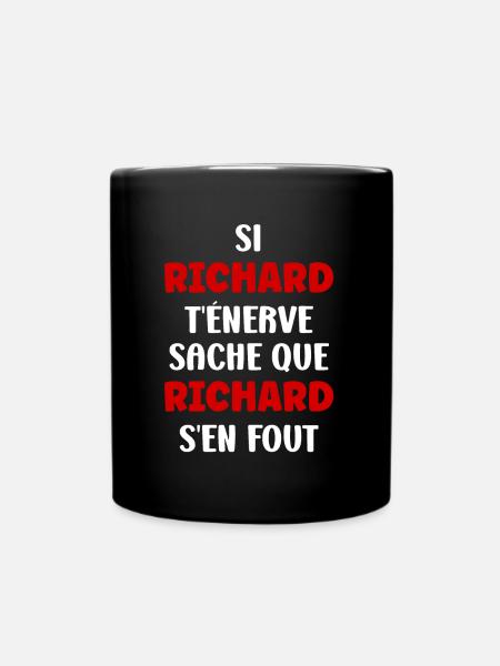 Richard - Mug uni - noir