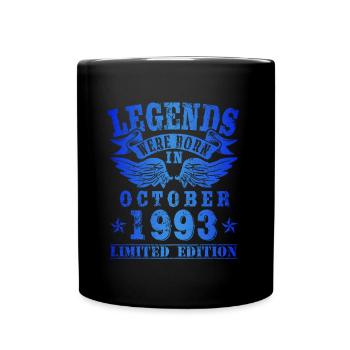 Les légendes sont nées en octobre 1993 Anniversaire - Mug uni - noir - Devant