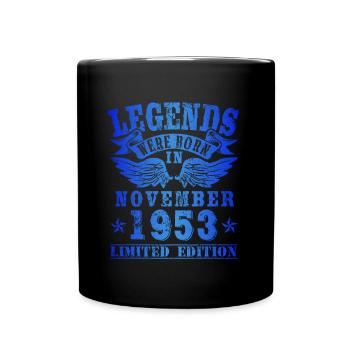 Legends were born in November 1953 Birthday - Full Colour Mug - black - Front