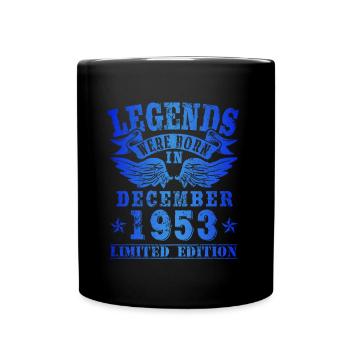 Legends were born in December 1953 Birthday - Full Colour Mug - black - Front
