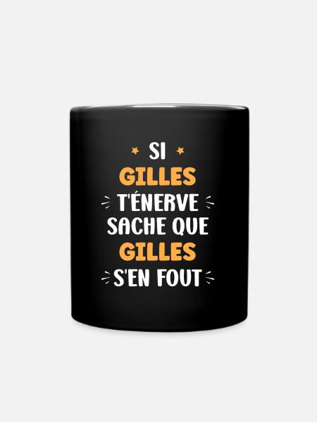 Gilles - Mug uni - noir