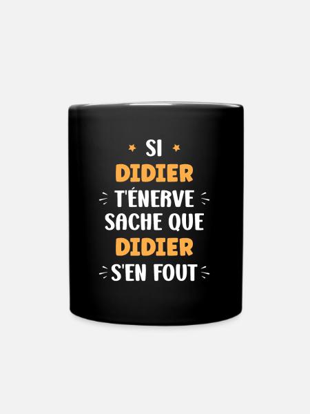 Didier - Mug uni - noir