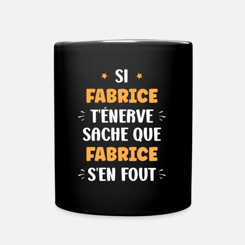Fabrice - Mug uni - noir