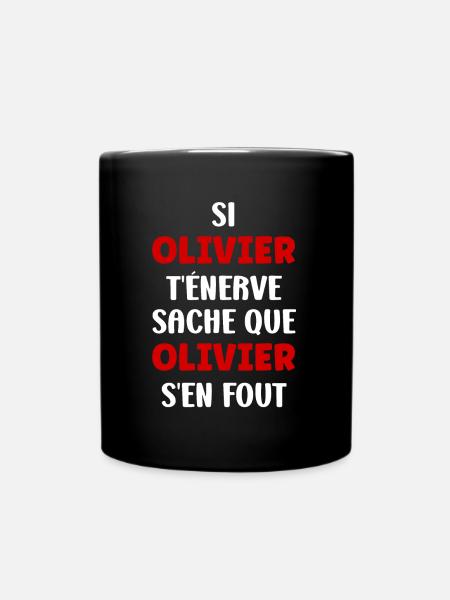 Olivier - Mug uni - noir