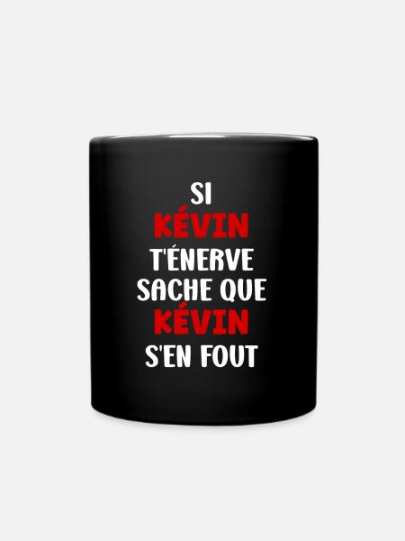 kévin - Mug uni - noir