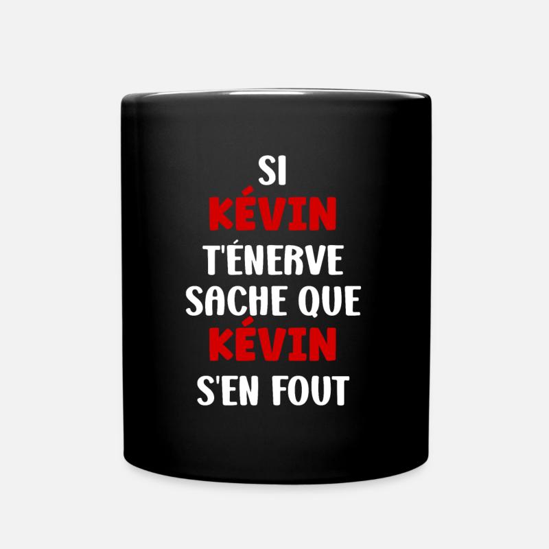 kévin - Mug uni - noir