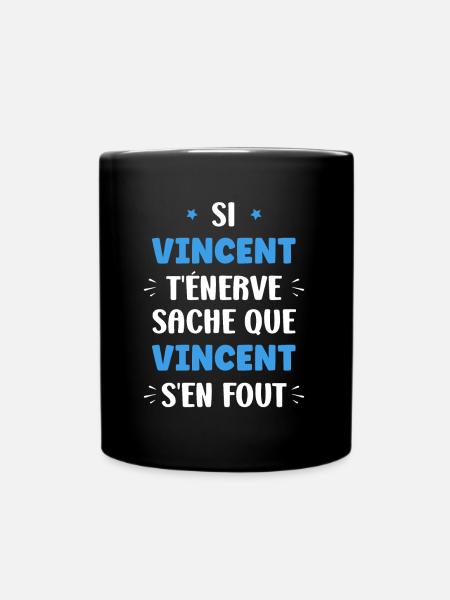 Vincent - Mug uni - noir