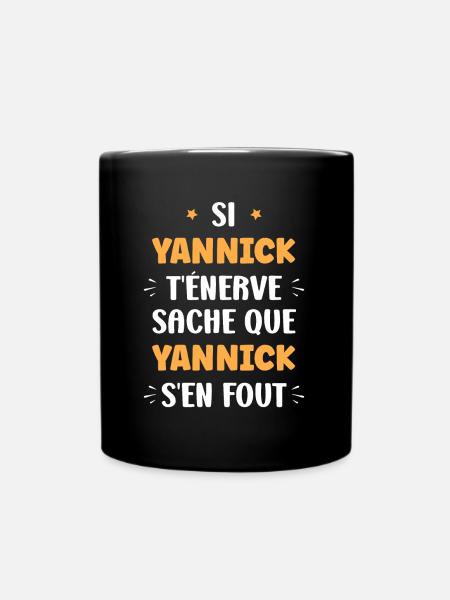 Yannick - Mug uni - noir