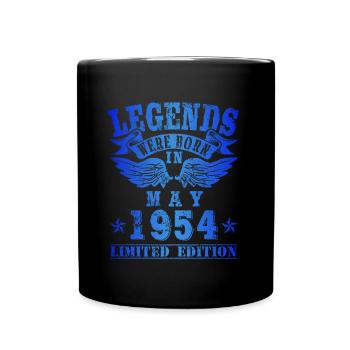 Legends were born in May 1954 Birthday - Full Colour Mug - black - Front