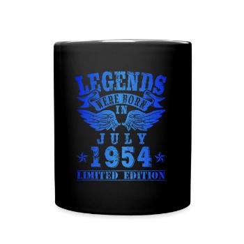 Les légendes sont nées en juillet 1954 Anniversaire - Mug uni - noir - Devant
