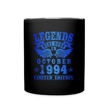 Les légendes sont nées en octobre 1994 Anniversaire - Mug uni - noir - Devant
