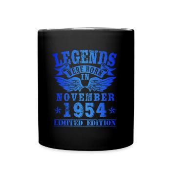 Legends were born in November 1954 Birthday - Full Colour Mug - black - Front