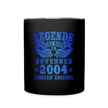 Les légendes sont nées en novembre 2004 Anniversaire - Mug uni - noir - Devant