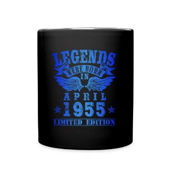 Les légendes sont nées en avril 1955 - Mug uni - noir - Devant