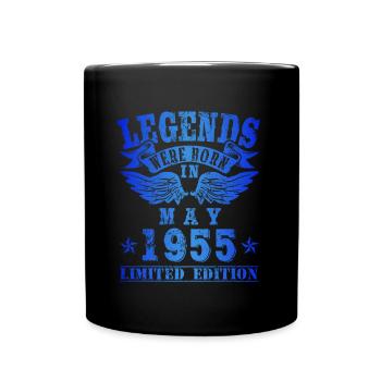 Les légendes sont nées en mai 1955 - Mug uni - noir - Devant